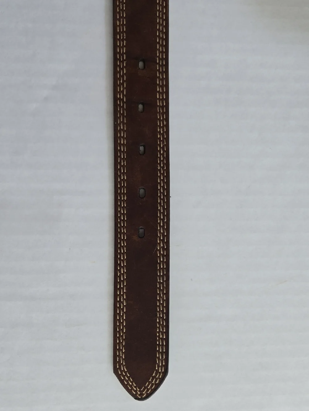 Carhartt Brown Leather Triple Stitch Belt, Size 48, Style #A0005507